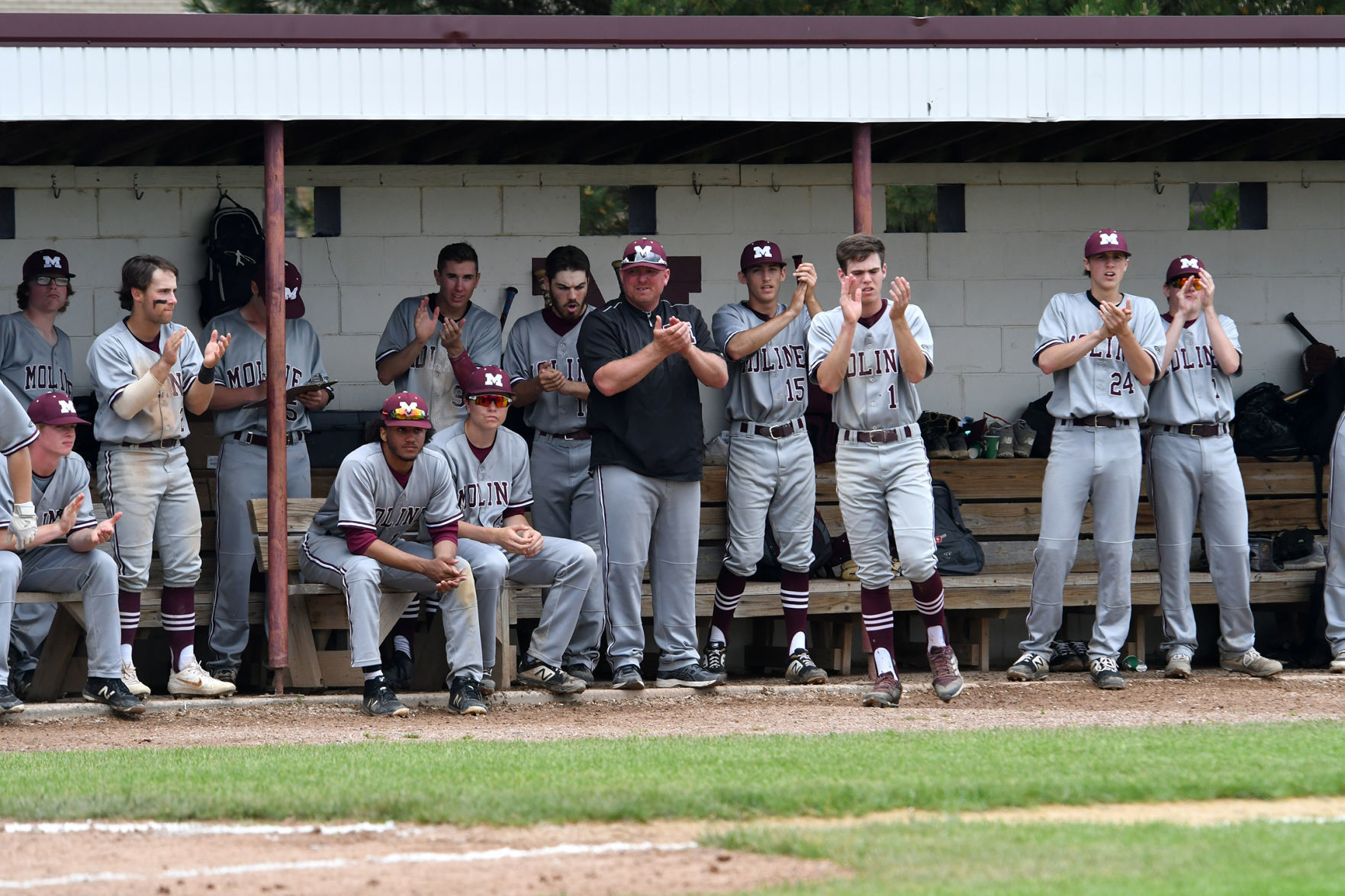 Moline vs Normal Community Class 4A Moline baseball regional final.